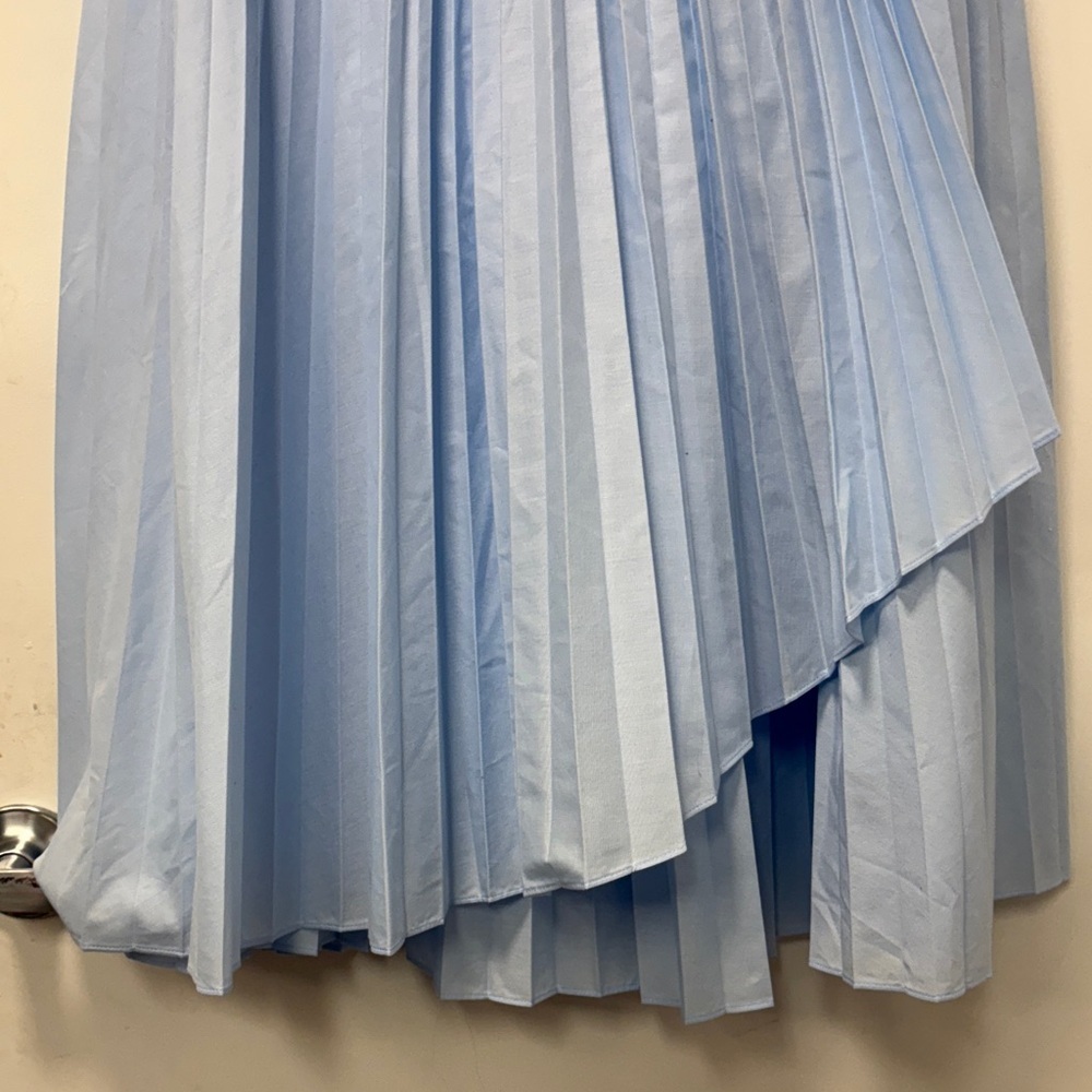 ALL CLOTHING- SKIRTS- LADDER POPLIN SKIRT POPLIN PLEATED MAXI SKIRT - Picture 5 of 16